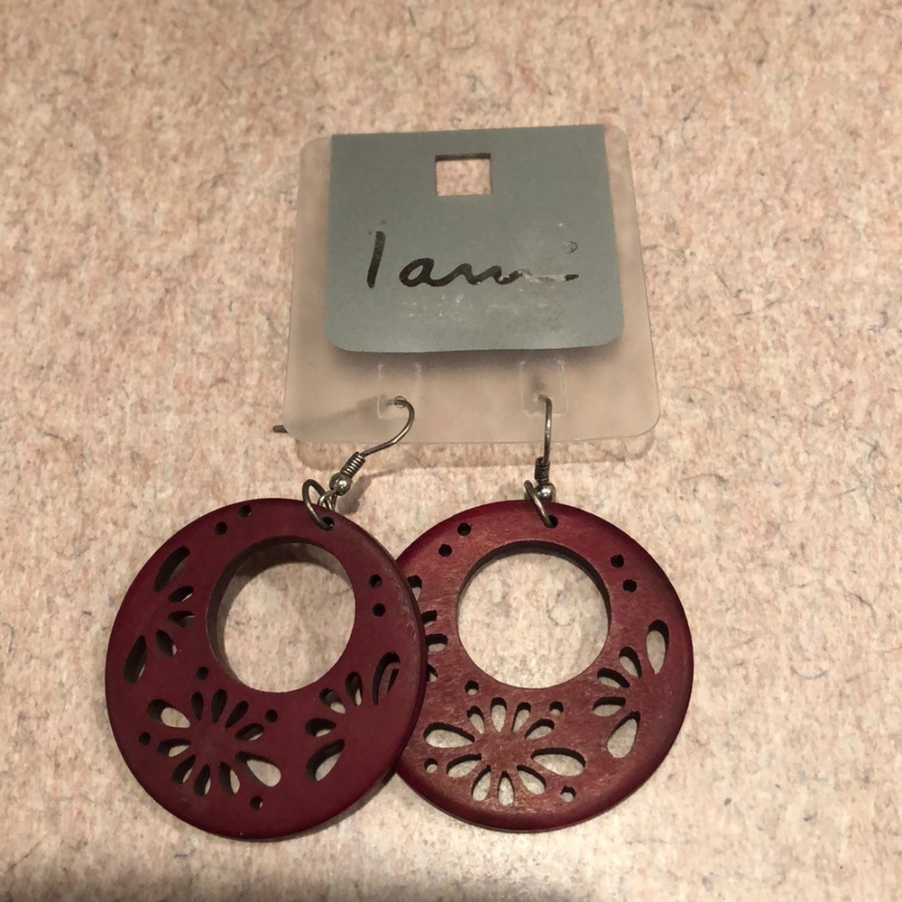 Wooden Dangling Earrings